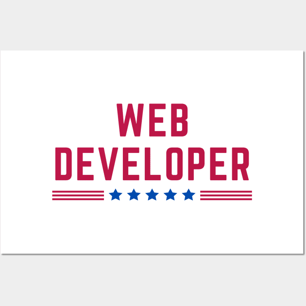 American Web Developer Wall Art by HobbyAndArt